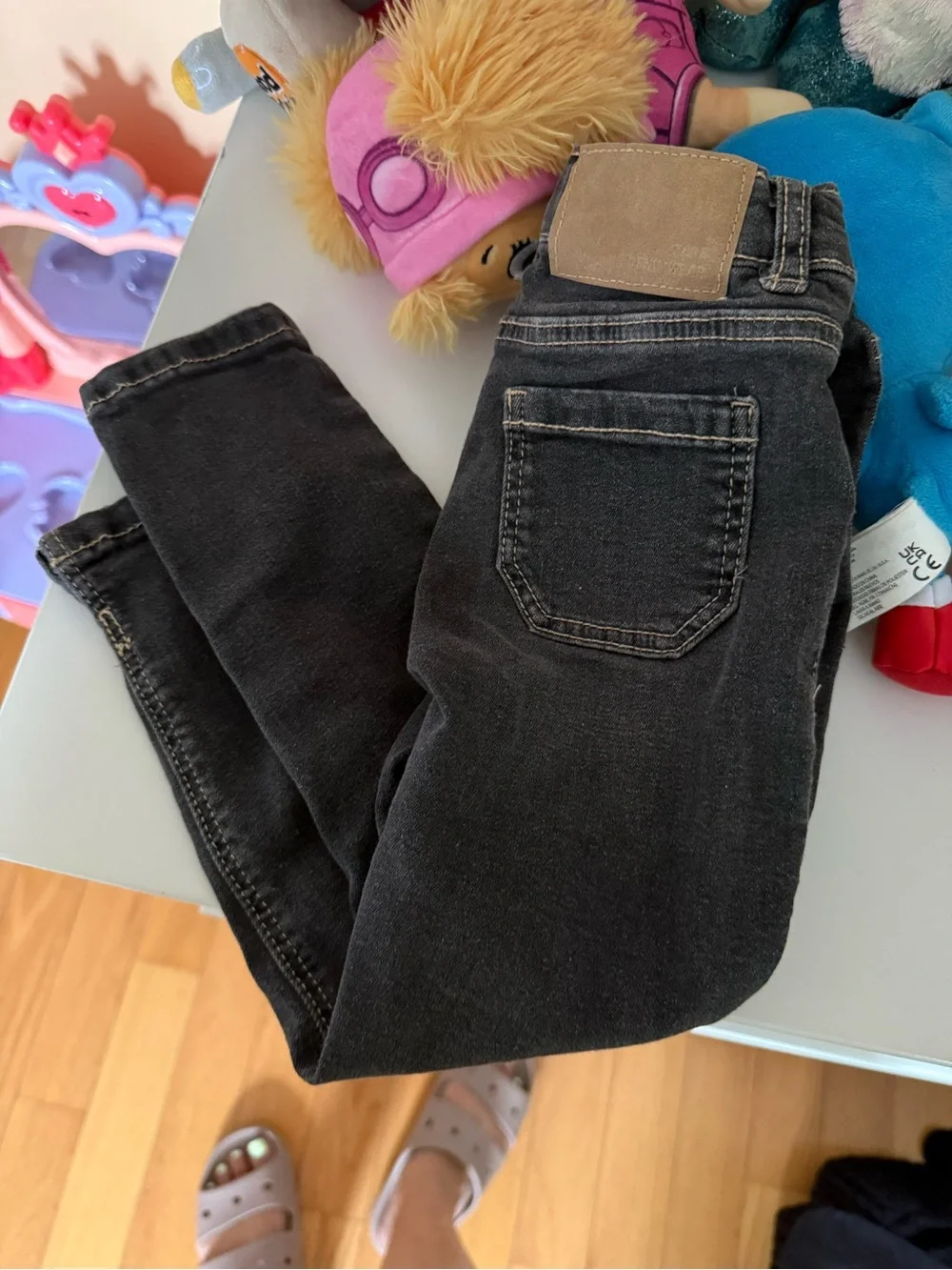 Zara Kids Black Washed Denim Jeans